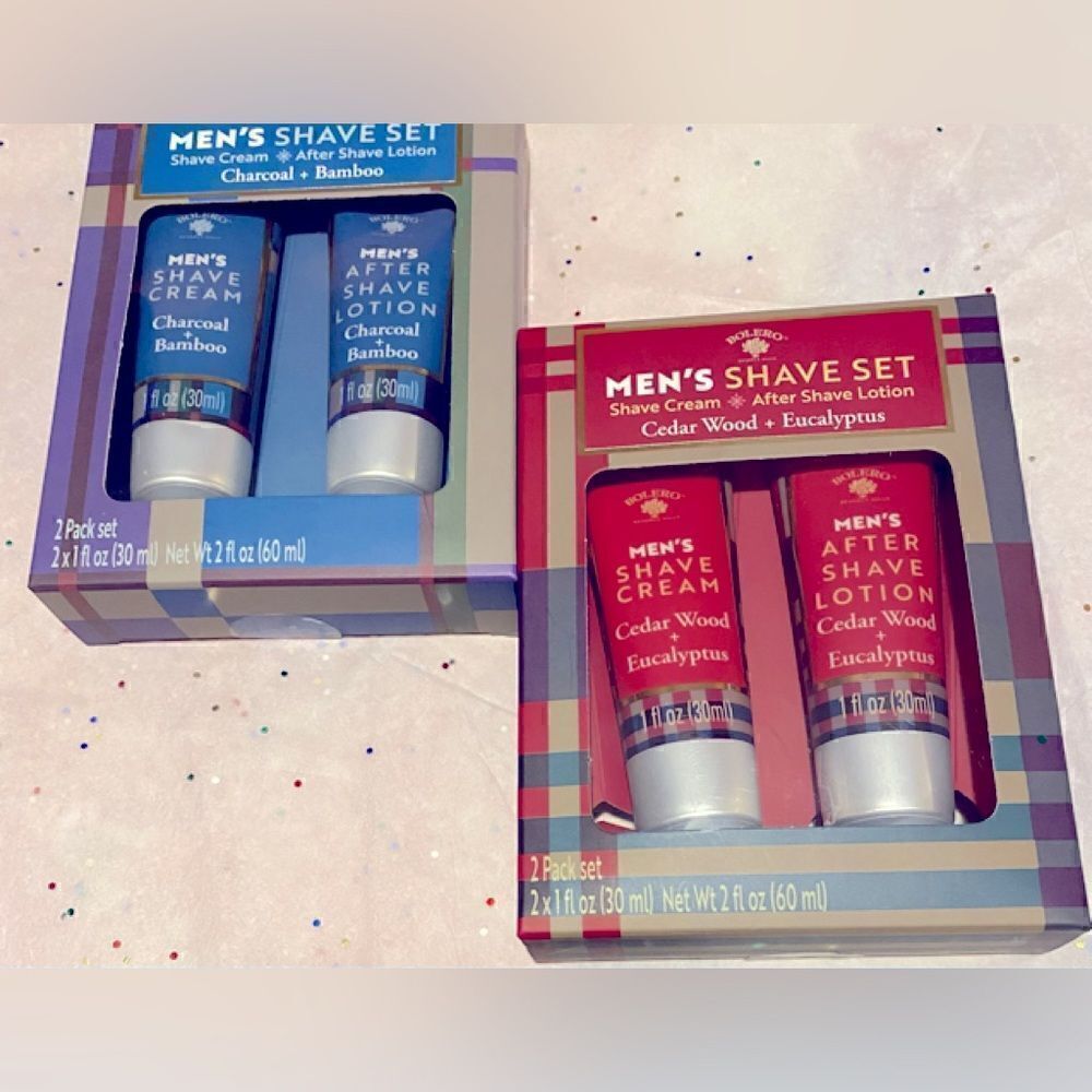 💥Bolero Men’s lot of 2 Shave Set Shave Cream🛍After Shave Lotion 2 Fl OZ (60ml)